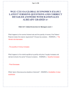 WGU C211 OA GLOBAL ECONOMICS EXAM 2 LATEST VERSIONS QUESTIONS AND CORRECT DETAILED ANSWERS WITH RATIONALES ALREADY GRADED A+