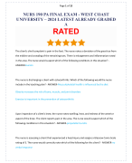NURS 611 EXAM 2 PATHO ACTUAL EXAM TEST BANK 2024 COMPLETE 200 QUESTIONS AND CORRECT DETAILED ANSWERS WITH RATIONALES ALREADY GRADED A+ (MARYVILLE UNIVERSITY)