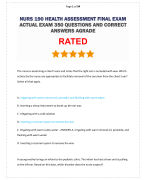 WGU D196 OA AND PRE-ASSESSMENT EXAM A, B & C ACTUAL EXAM QUESTIONS AND ANSWERS ALREADY GRADED A+
