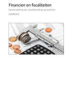 samenvatting Financiën en Fiscaliteiten svmnivo