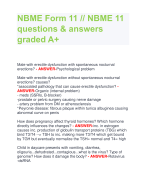 NBME Form 11 // NBME 11 questions & answers  graded A+