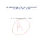 ATI COMPREHENSIVE RETAKE 2019 with NGN LATEST  UPDATES MAY 2023 A GRADE.