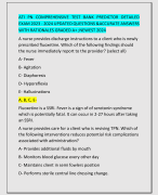 ATI RN COMPREHENSIVE TEST BANK EXAM  2019 LATEST EXAM 2024 EXIT EXAM REAL  EXAM QUESTIONS AND ACCURATE ANSWERS : GRADED A+