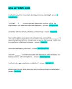 NSG 527 FINAL 2024 QUESTIONS AND ANSWERS 100% CORRECT