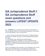 GA Jurisprudence Stuff // GA Jurisprudence Stuff exam questions and  answers LATEST UPDATE  2023