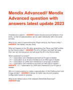 Mendix Advanced// Mendix  Advanced question with  answers latest update 2023