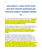AHIP MODULE 1 EXAM LATEST EXAM  2024 WITH UPDATED QUESTIONS AND  DETAILED CORRECT ANSWERS (GRADED  A+) 
