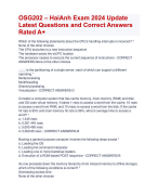 OSG202 – HaiAnh Exam 2024 Update  Latest Questions and Correct Answers  Rated A+ | Verified OSG202 – Haianh  Actual Exam Update 2024 Quiz with Accurate Solutions Aranking Allpass 