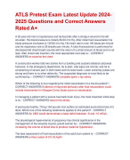 ATLS Pretest Exam Latest Update 2024- 2025 Questions and Correct Answers  Rated A+ | Verified ATLS Pretest Actual Exam  Update 2024 Quiz with Accurate Soluitions Aranking Allpass