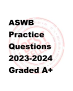 ASWB  Practice  Questions  2023-2024  Graded A+