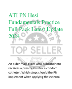 ATI PN Hesi  Fundamentals Practice Full Pack Latest Update  2024