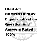 HESI EXIT  COMPREHENSIVE  EXAM 2023 NEWEST  132 QUESTIONS AND  CORRECT DETAILED  ANSWERS WITH  RATIONALES (VERIFIED  ANSWERS) |ALREADY  GRADED A+