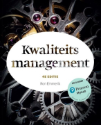Samenvatting Kwaliteitsmanagement Ron Emmerik 4e editie