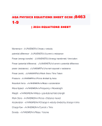 AQA PHYSICS EQUATIONS SHEET GCSE (8463  1-9 ) 2024 EQUATIONS SHEET