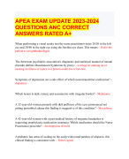 APEA EXAM UPDATE 2023-2024 QUESTIONS AND ANSWERS RATED BEST