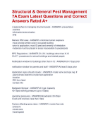 Structural & General Pest Management  7A Exam Latest Questions and Correct  Answers Rated A+ | Verified Structural and General Pest Management  7A Exam 2024 Quiz with Accurate Solutions Aranking Allpass 