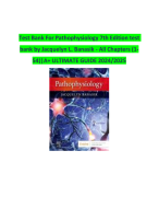 Test Bank For Pathophysiology 7th Edition test  bank by Jacquelyn L. Banasik - All Chapters (1- 54)|A+ ULTIMATE GUIDE 2024/2025