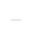 Volledige samenvatting Cluster A (A1-A7) Geneeskunde B2/B3