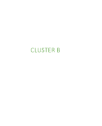 Volledige samenvatting Cluster B (B1-B5) Geneeskunde B2/B3