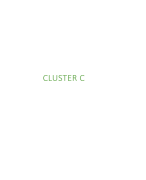 Volledige samenvatting Cluster C (C1-C7) Geneeskunde B2/B3