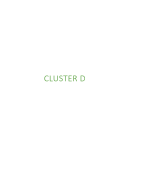 Volledige samenvatting Cluster D (D1-D5) Geneeskunde B2/B3
