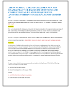 ATI PN NURSING CARE OF CHILDREN NGN 2020  EXAM & PRACTICE EXAMS 250 QUESTIONS AND  CORRECT DETAILED ANSWERS (VERIFIED  ANSWERS) WITH RATIONALES |ALREADY GRADED  A+  A nurse is caring for a client who is taking lithium and reports persistent nausea and vomiting for 2 days.  Which of the following laboratory values should the nurse report to the provider?