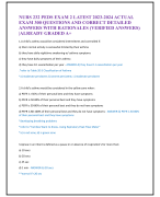 NURS 232 PEDS EXAM 2 LATEST 2023-2024 ACTUAL  EXAM 300 QUESTIONS AND CORRECT DETAILED  ANSWERS WITH RATIONALES (VERIFIED ANSWERS)  |ALREADY GRADED A+ 1.A child's asthma would be considered intermittent and controlled if: