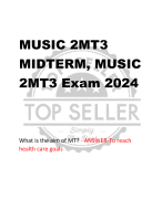 MUSIC 2MT3  MIDTERM, MUSIC  2MT3 Exam 2024