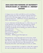 2024-2025 NGN NURSING ATI MATERNITY  EVOLVE EXAM |A+ GRADED A+| NEWEST  EDITION