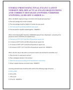 STERILE PROCESSING FINAL EXAM 2 LATEST  VERSION 2024-2025 ACTUAL EXAM 100 QUESTIONS  AND CORRECT DETAILED ANSWERS (VERIFIED  ANSWERS) |ALREADY GARDED A+