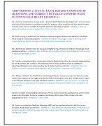 AHIP MODULE 2 ACTUAL EXAM 2024-2025 COMPLETE 80  QUESTIONS AND CORRECT DETAILED ANSWERS WITH  RATION