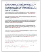 ATI RN MATERNAL NEWBORN PROCTORED 2024 EXAM ALL 70 QUESTIONS AND CORRECT DETAILED  ANSWERS WITH RTIONALES|ALREADY GRADED A+ A nurse is caring for a client who is in labor. The client questions the application of an internal fetal scalp  monitor. Which of the following responses should the nurse make?