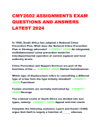 CMY2602 ASSIGNMENTS EXAM  QUESTIONS AND ANSWERS  LATEST 2024