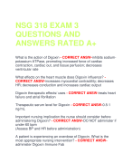 NSG 318 EXAM 3  QUESTIONS AND  ANSWERS RATED A+