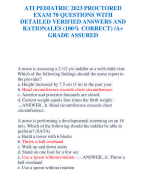 NGN ATI MED SURG PROCTORED 2024  EXAM OVER 150 QUESTIONS WITH  DETAILED VERIFIED SOLUTIONS  AND RATIONALES /A+ GRADE  ASSURED