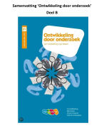 Ontwikkeling door onderzoek deel B