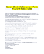 Kaplan & Sadock's Synopsis of Psych  Chapter 6 Updated 2022
