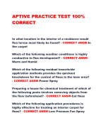 APTIVE PRACTICE TEST 100%  CORRECT 