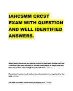 NHA EXAM QUESTIONS AND CORRECT ANSWERS.
