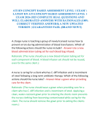 ATI RN CONCEPT BASED ASSESSMENT LEVEL 1 EXAM \ LATEST RN ATI CONCEPT BASED ASSESSMENT LEVEL 1 EXAM 2024-2025 COMPLETE REAL QUESTIONS AND WELL ELABORATED ANSWERS WITH RATIONALES (100% CORRECT VERIFIED ANSWERS) A NEW UPDATED VERSION |GUARANTEED PASS. (BRAN