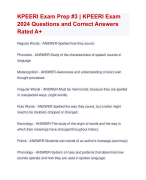 KPEERI Exam Prep #3 | KPEERI Exam  2024 Questions and Correct Answers  Rated A+ | Verified KPEERI Exam Prep 3  Exam  2024 Quiz with Accurate Solutions Aranking Allpass