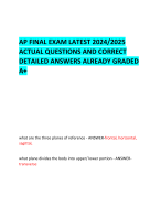 AP FINAL EXAM LATEST 2024/2025  ACTUAL QUESTIONS AND CORRECT  DETAILED ANSWERS ALREADY GRADED  A+
