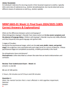 NRNP 6665-01 Week 11 Final Exam 2024/2025 (100% Correct Answers & Explanations