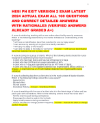 HESI PN EXIT VERSION 2 EXAM LATEST 2024 ACTUAL EXAM ALL 160 QUESTIONS AND CORRECT DETAILED ANSWERS WITH RATIONALES (VERIFIED ANSWERS ALREADY GRADED A+)