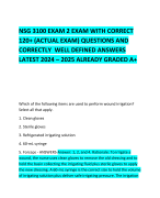 NSG 3100 EXAM 2 EXAM WITH CORRECT 120+ (ACTUAL EXAM) QUESTIONS AND CORRECTLY  WELL DEFINED ANSWERS LATEST 2024 – 2025 ALREADY GRADED A+ 