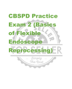 CBSPD Practice  Exam 2 (Basics  of Flexible  Endoscope  Reprocessing)