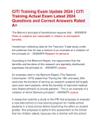 CITI Training Exam Update 2024 | CITI  Training Actual Exam Latest 2024  Questions and Correct Answers Rated  A+ | Verified CITI Training Exam 2024 Quiz with Accurate Solutions Aranking Allpass