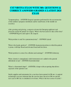 CST NBSTSA EXAM WITH 340+ QUESTIONS &  CORRECT ANSWERS GRADED A LATEST 2024  EXAM