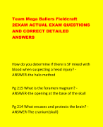 Team Mega Ballers Fieldcraft  2EXAM ACTUAL EXAM QUESTIONS  AND CORRECT DETAILED  ANSWERS