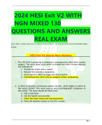 2024 HESI Exit V2 WITH  NGN MIXED 130  QUESTIONS AND ANSWERS  REAL EXAM